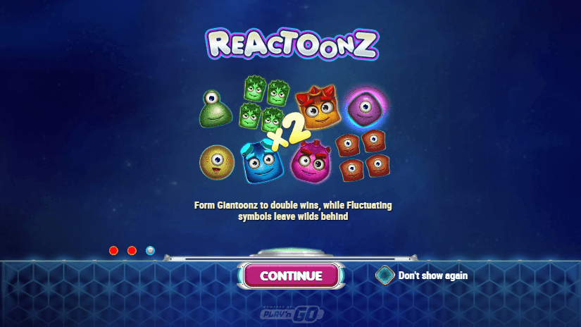 Reactoonz slot game